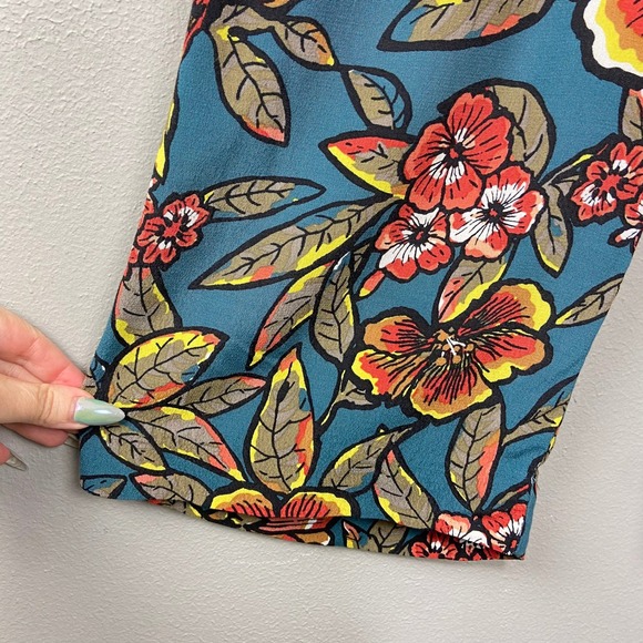 Ann Taylor‎ LOFT Floral Wide Leg Pants Size 0 Maximalist Cottagecore Resortwear - Picture 13 of 13